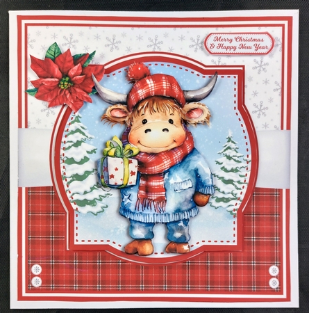 HAPPY CHRISTMAS COWS by Linda Short