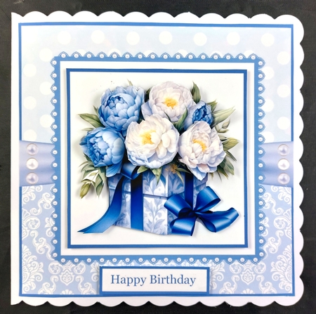 Blue Peony Giftboxes by Linda Short
