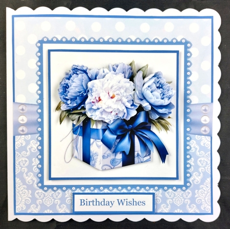 Blue Peony Giftboxes by Linda Short