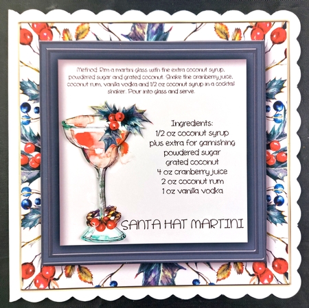 Christmas Cocktails Multi Topper Kit by Linda Short