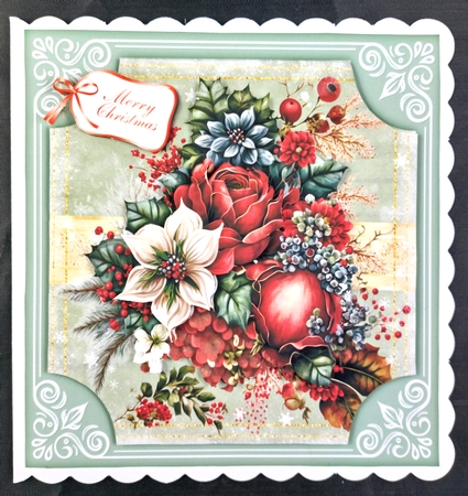 Floral Christmas toppers by Linda Short