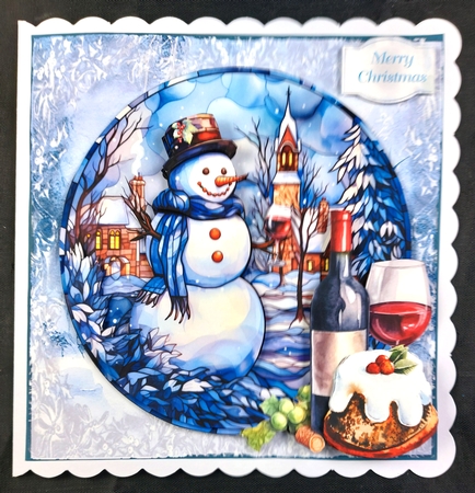 Stained Glass Winter 3 by Linda Short