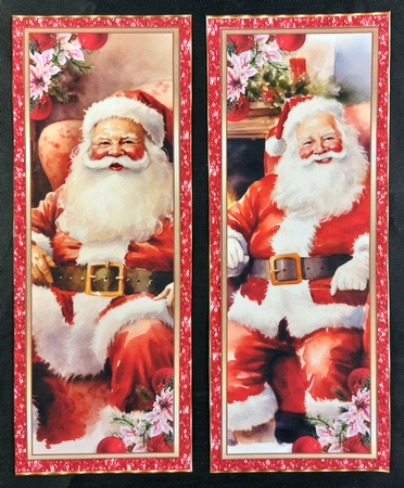 Christmas Santa Bookmarks 1 by Linda Short