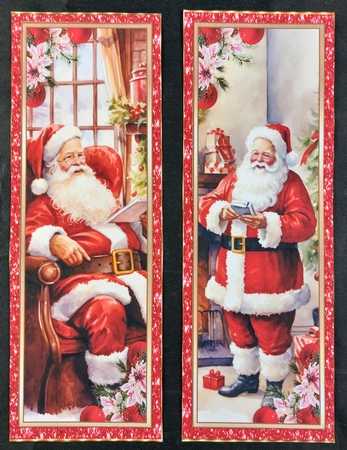 Christmas Santa Bookmarks 1 by Linda Short