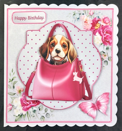 Handbag Puppies - Multi-Topper Card Mini Kit by Linda Short