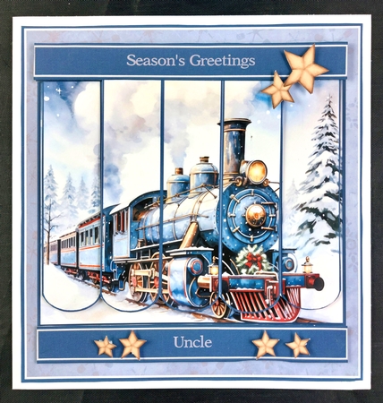 8x8 Polar Express Bookmark Panel Mini Kit - x5 A4 Sheets  by Linda Short