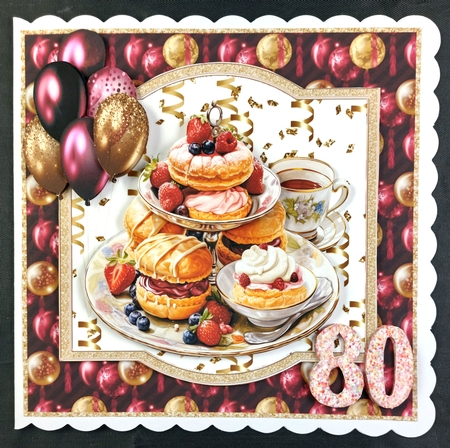 With Love & Best Wishes On Your 80th Birthday Celebration - Mini Kit by Linda Short