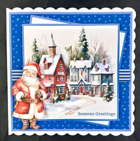 Santa is in town 7x7 by Linda Short