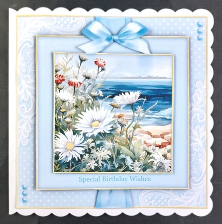 Pretty Seaside Flowers Toppers No.6 by Linda Short