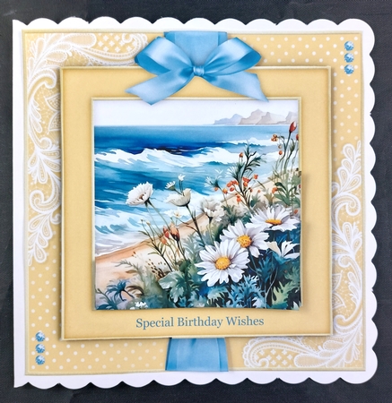 Pretty Seaside Flowers Toppers No.12 by Linda Short