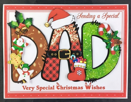 Mum or Dad special Christmas wishes mini kit by Linda Short