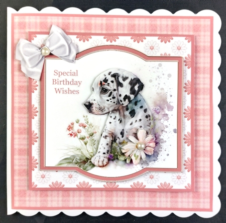Sweet Little Dalmatian Puppy 7x7 - Mini Kit by Linda Short