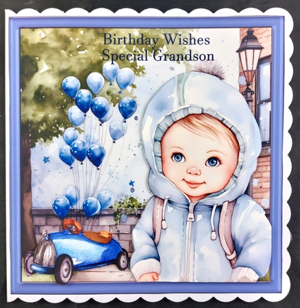 3 Kids n cars card fronts/toppers 3 by Linda Short