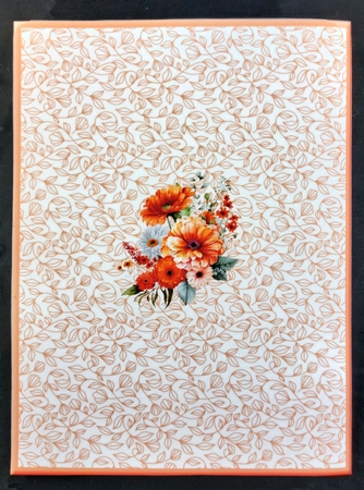 Squirrel in the Flowers - 5 x 7 Decoupage Card Mini Kit by Linda Short