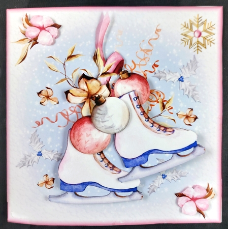 Christmas Skates & Baubles by Linda Short