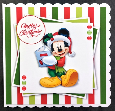 Mickey And Friend Christmas Toppers Set by Linda Short