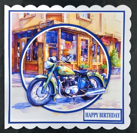 VINTAGE MOTORBIKE by Linda Short