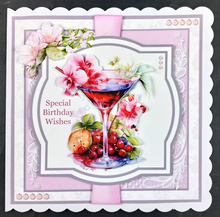 Fruity Daiquiris #3 8x8 Quick Card by Linda Short