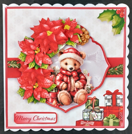 Christmas Teddies - Multi-Topper Card Mini Kit by Linda Short