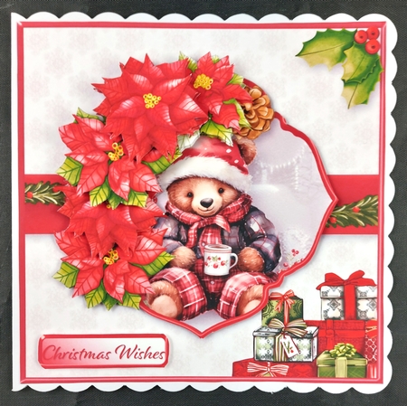 Christmas Teddies - Multi-Topper Card Mini Kit by Linda Short