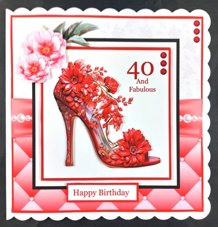 Ruby Slippers #5 8x8 Quick Card by Linda Short
