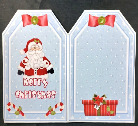 Dear Santa Tag Shaped Card  by Linda Short