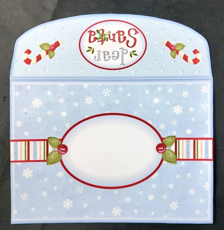 Dear Santa Tag Shaped Card  by Linda Short