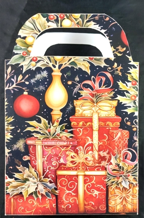 Gold Christmas themed gift bag 11 by Linda Short
