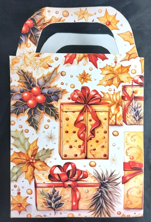 Gold Christmas themed gift bag 18 by Linda Short