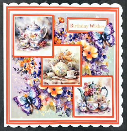 Teapots & Flowers by Linda Short