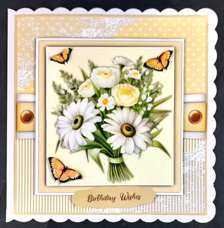 8x8 Mini Kit, Beautiful Daisys and Butterflys  by Linda Short