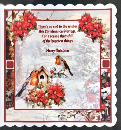 Poinsettia Birdhouse by Linda Short