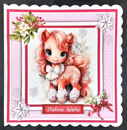 8x8 Mini Kit, Gorgeous Snowflake Pony by Linda Short