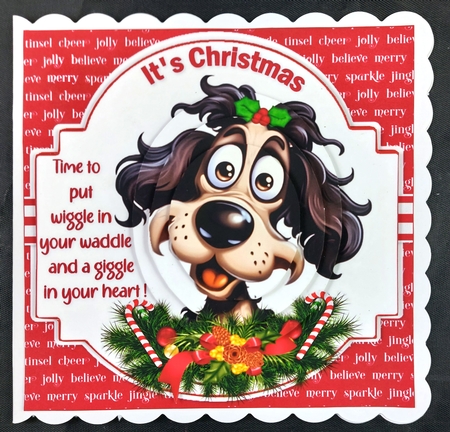 Christmas wiggle dogs choice of four mini kit by Linda Short