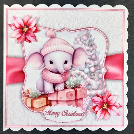 Pink Animal Christmas 2  by Linda Short