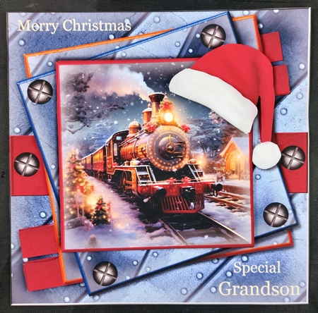 Male card Christmas Train 1 by Linda Short