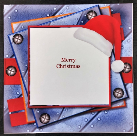 Male card Christmas Train  INSERT by Linda Short