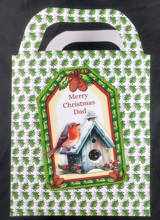 4 Christmas robin tag toppers 2 by Linda Short