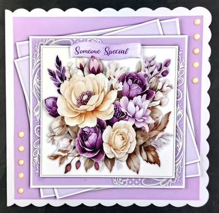 8x8 Mini Kit, Beautiful Lilac and Ivory Delight by Linda Short
