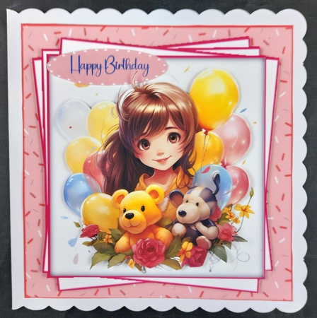 7x7 Mini Kit, Gorgeous Birthday Girl  by Linda Short