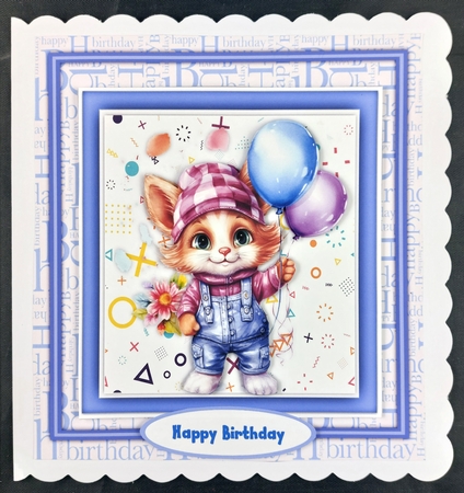 8x8 Mini Kit, Kittys Happy Birthday by Linda Short