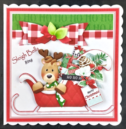 7x7 Sleigh bells ring mini kit by Linda Short