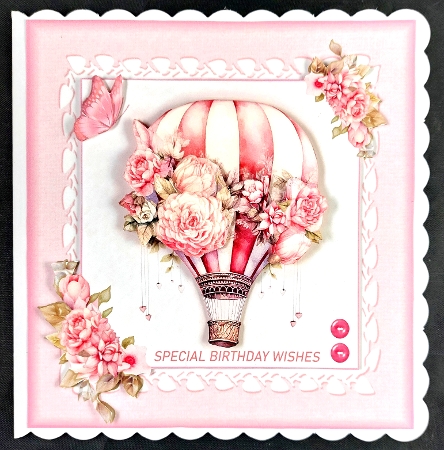 Floral Hot Air Balloon by Linda Short
