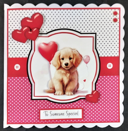 Valentine Pups by Linda Short