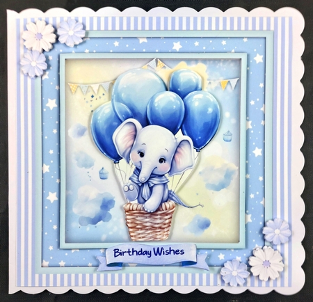 8x8 Mini Kit , Beautiful Ellie in Blue by Linda Short