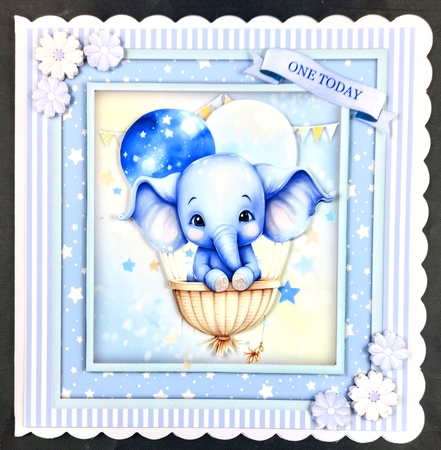 8x8 Mini Kit , Beautiful Ellie in Blue by Linda Short