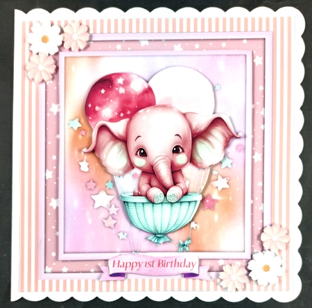 8x8 Mini Kit , Beautiful Ellie in Pink by Linda Short