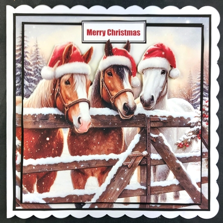 FESTIVE HORSES 3 by Linda Short