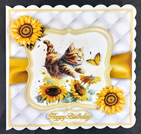 Cats & Sunflowers Mini Kit  by Linda Short