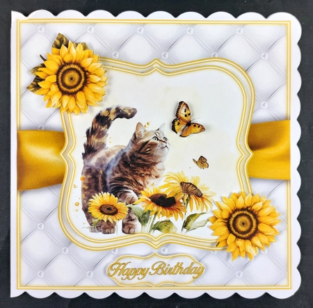 Cats & Sunflowers Mini Kit  by Linda Short